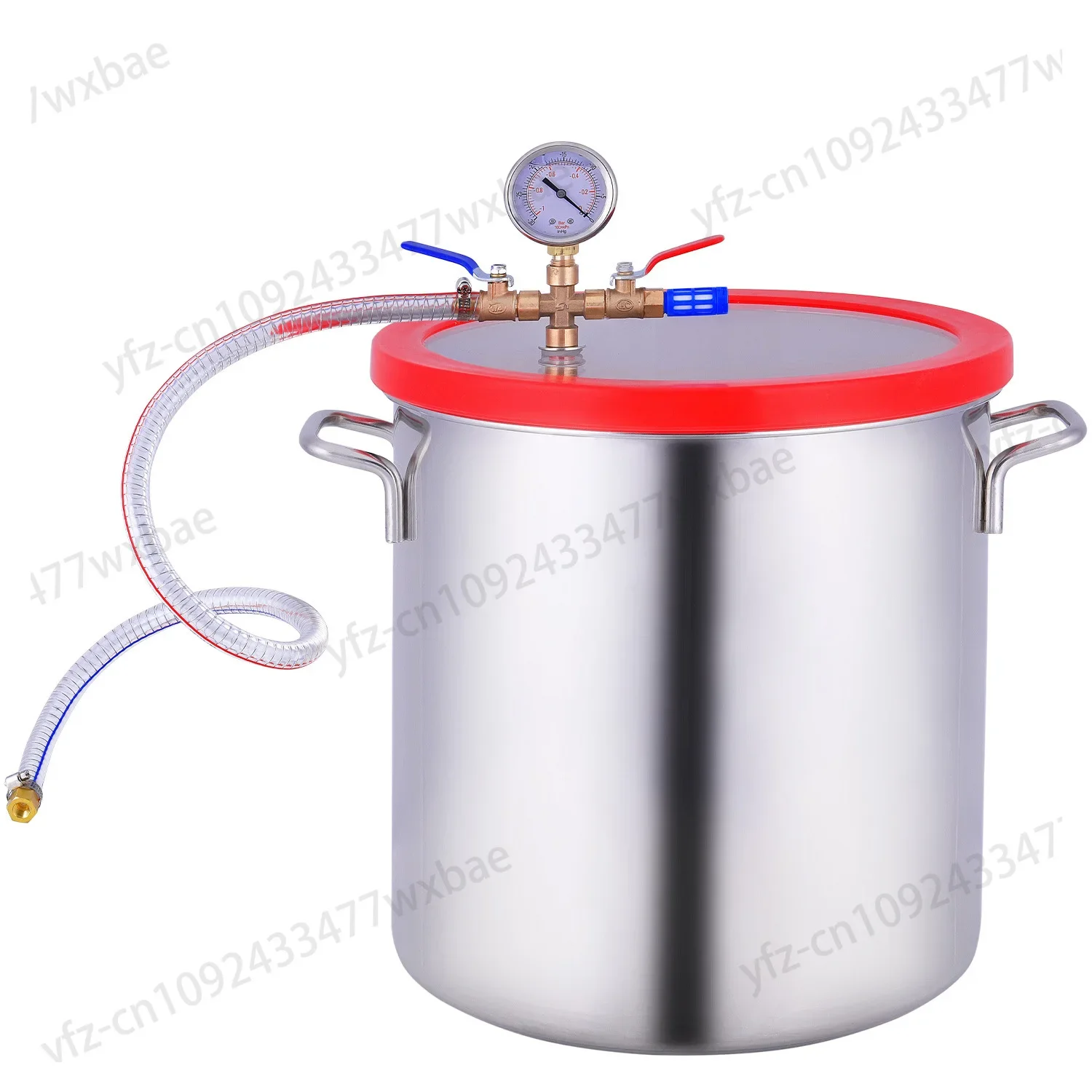 Degassing Chamber Vacuum Defoaming Barrel For Silicone Resin AB Adhesive 25x25CM Acrylic Lid 3 Gallon 12L Stainless Steel Vacuum