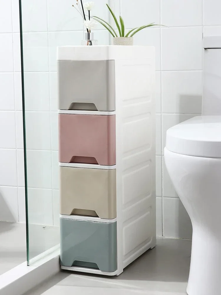 

Toilet Multi-layer Gap Floor Storage Artifact Household Living Room Cupboard Bathroom Plastic Shelf