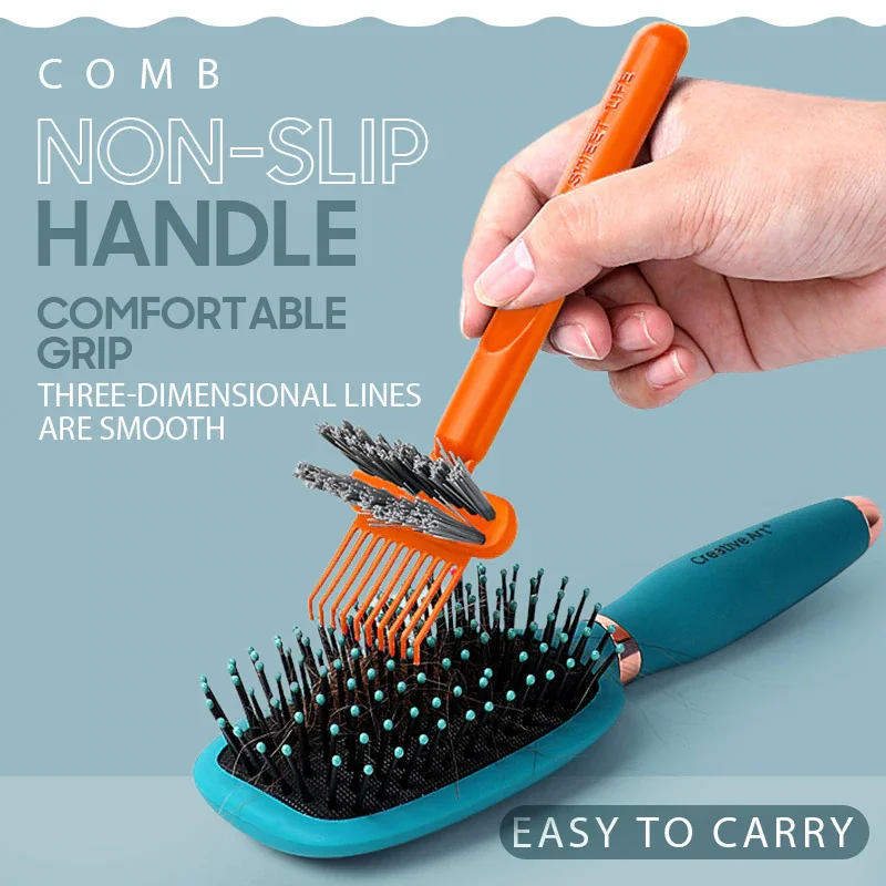 Comb cleaning brush hollow airbag comb curling hair massage bar cleaning comb cleaning claw Dropshipping