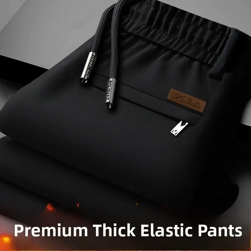 

Осенне-зимние мужские рабочие брюки на подкладке Thiened Fce для строительной площадки, повседневные удобные теплые прямые брюки