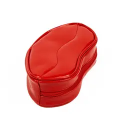 Borsa per attrezzi per donna Organizer da viaggio custodie per cosmetici borsa per cosmetici in pelle verniciata borsa per il trucco borsa da toilette a forma di labbro rosso