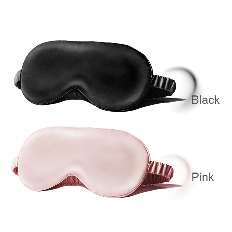 3D Silk Sleep Eye Mask Sleep Shading and Breathable Blindfold Eye Cover Night Sleeping Polyest Mask Anti-wrinkle Anti-Puffiness