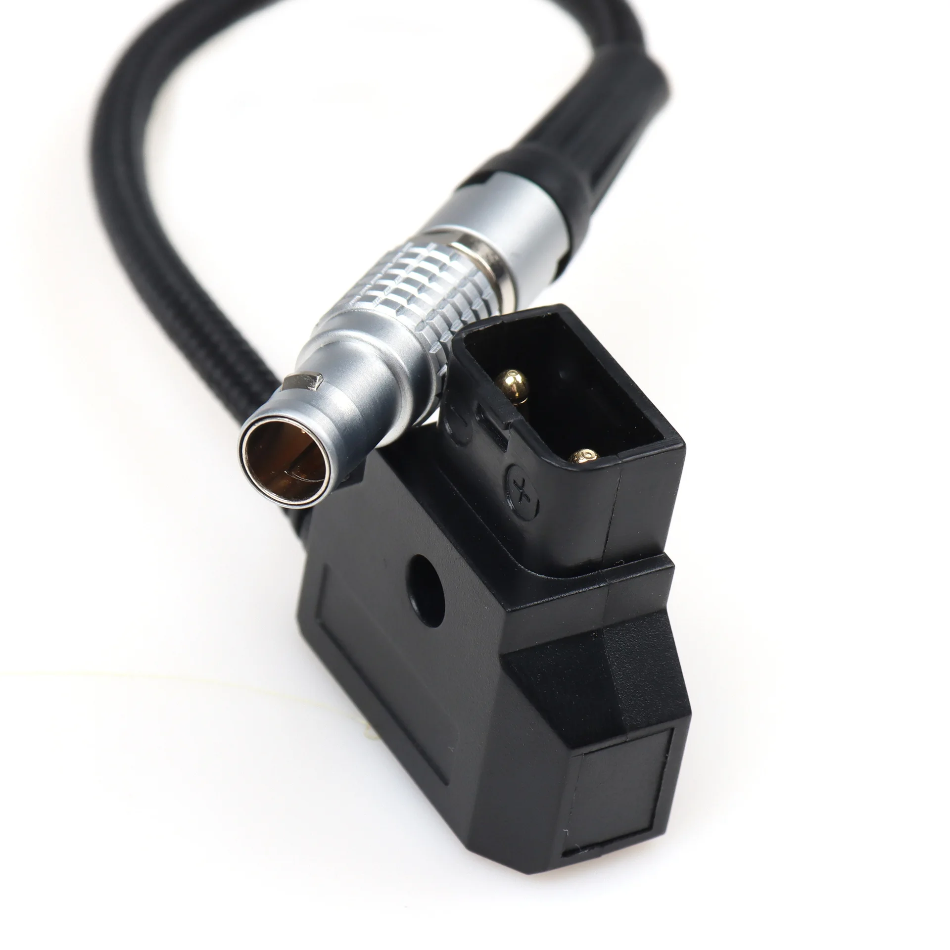D-Tap to 0B 2-Pin Male Right Angle Power Cable Compatible with Teradek Bond/Bolt/SmallHD Monitor, PowerTap Battery Cable