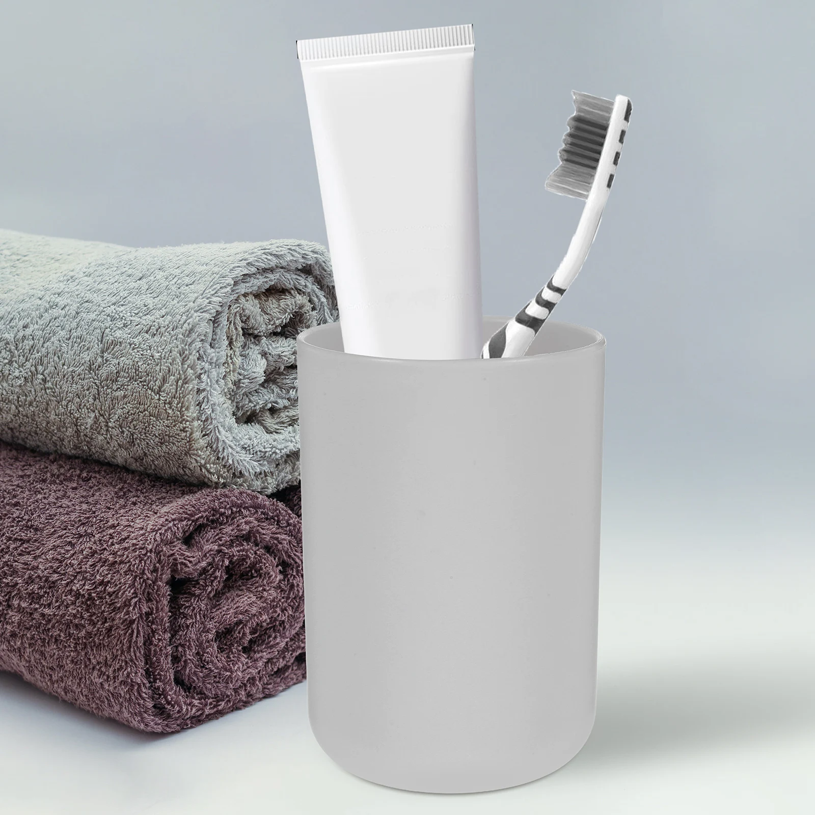 

3pcs Toothbrush Cup Mouth Washing Cup Reusable Lightweight Portable Bathroom Storage Cups For Travel Home Use Plastic Drinking