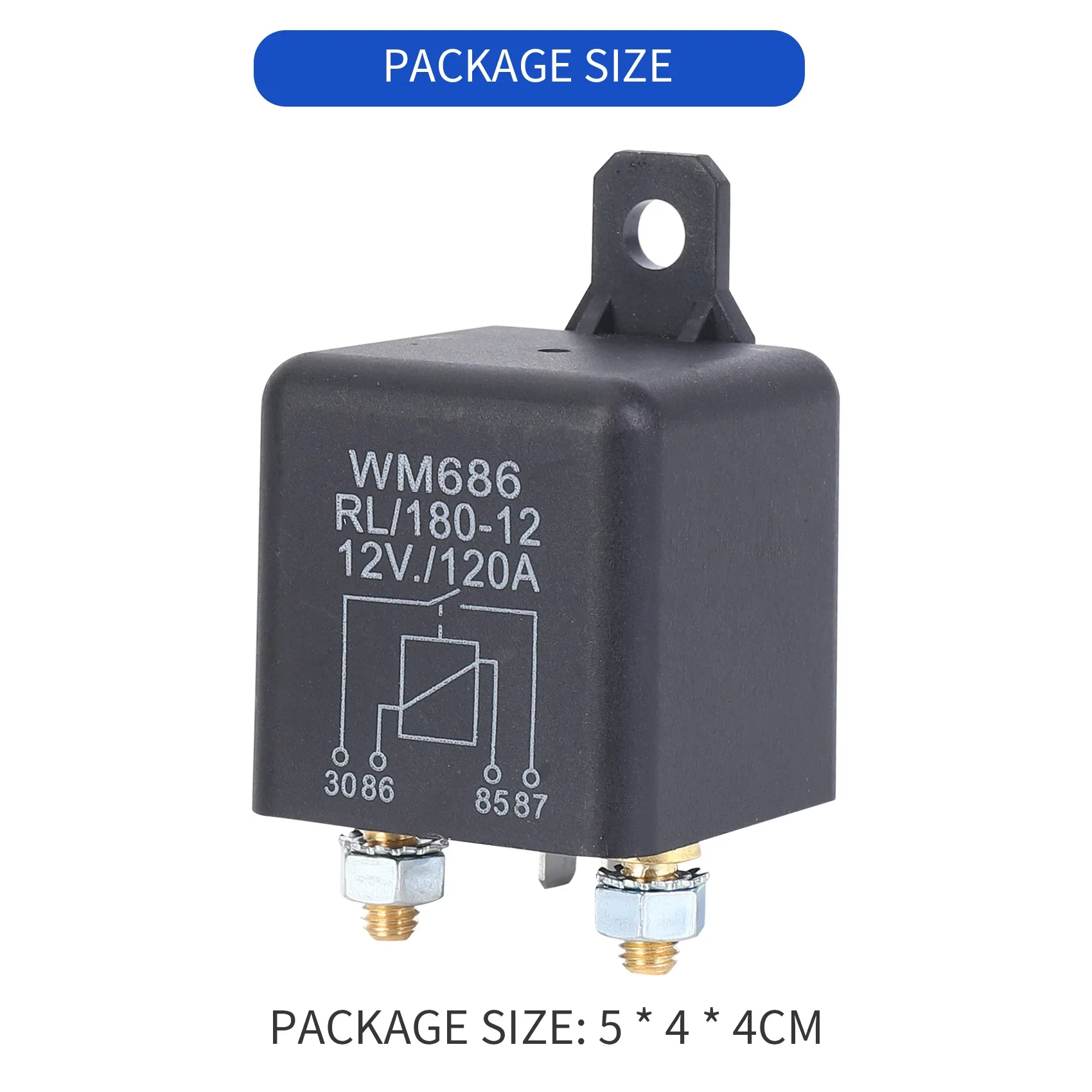 Relé de batería de aislación, carga para coche, camión, 12V, 120a