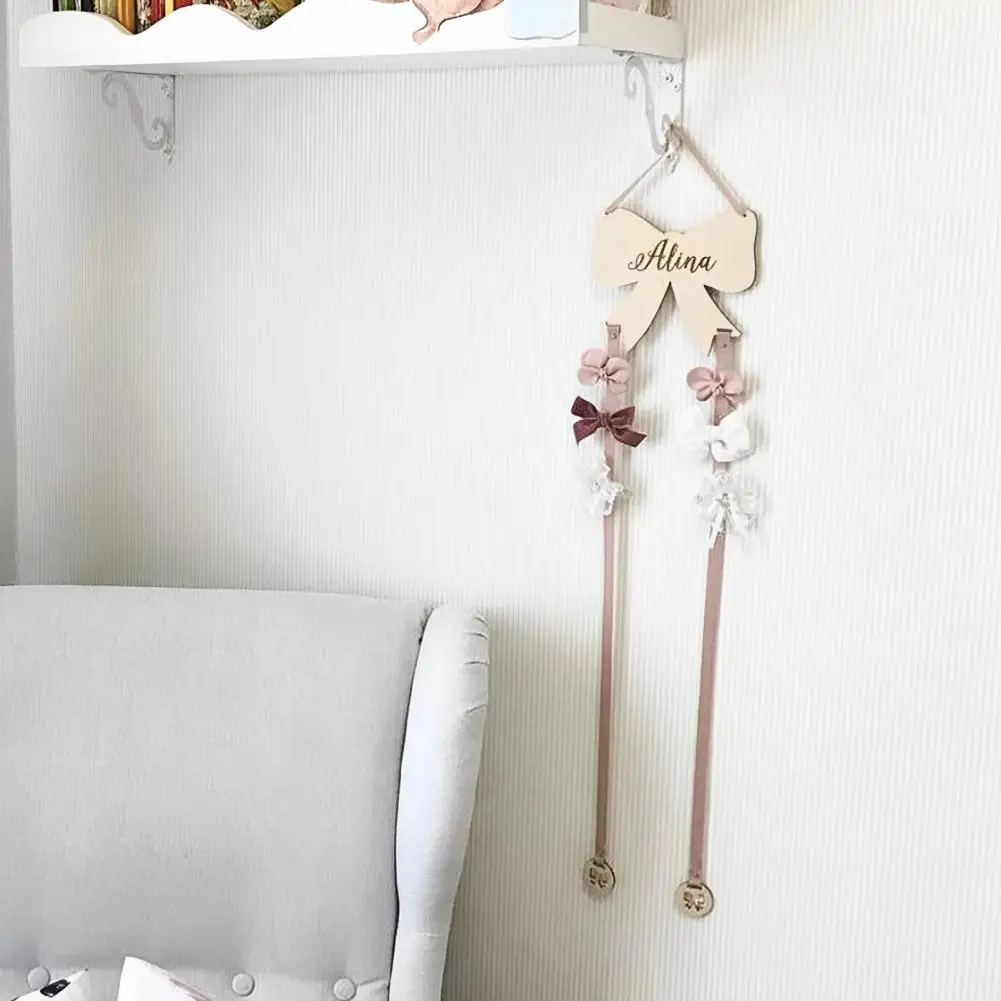 Unique Hair Bow Organizer Storage Space-saving DIY Hairpin Storage Pendant Hair Clips Hanger Organizer for Home