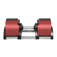 latest Smart dumbbell free weights European adjustable dumbbell 20kg/32kg/40kg for quick lock dumbbell