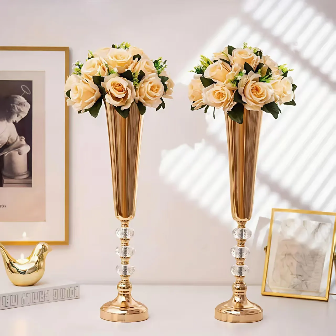 DSA entrance decorative vase indoor wrought iron ornament wrought iron dining table hotel wedding road guide multi-purpose