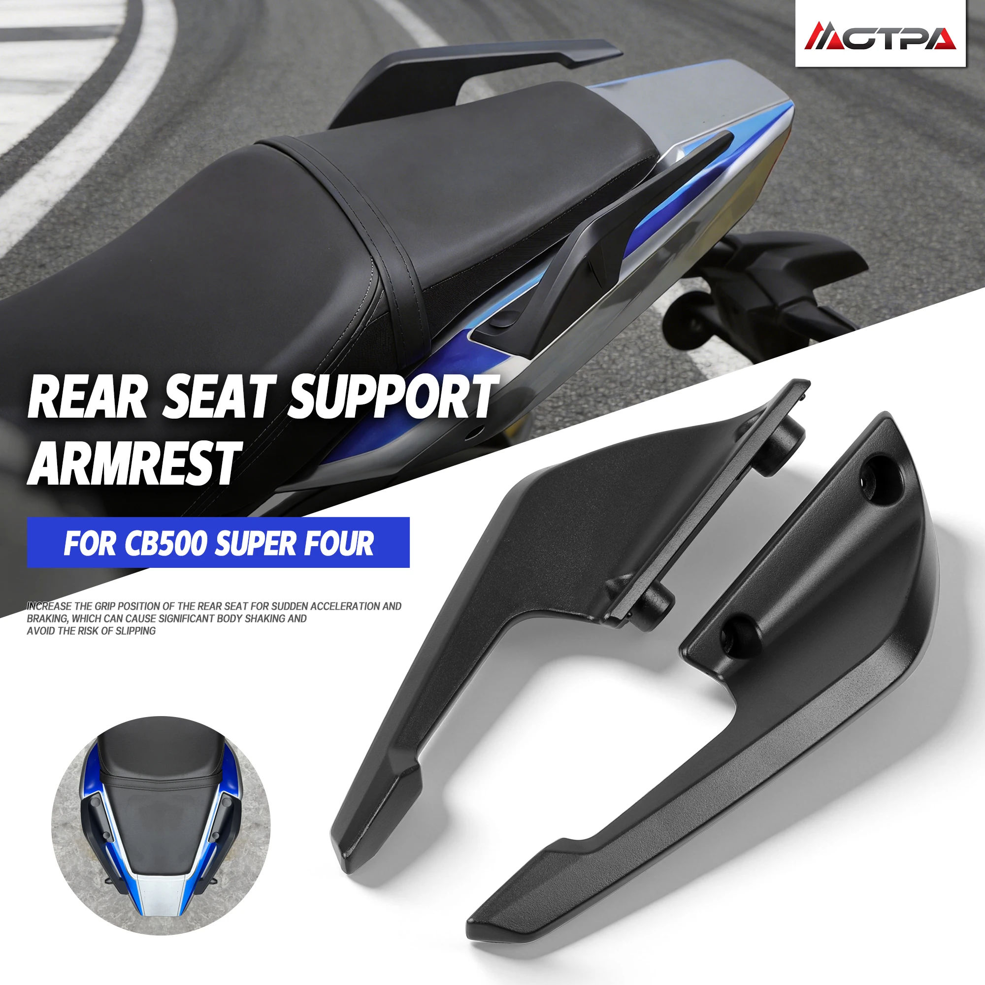 For CB500SF CB500 Super Four 2026 Aluminum Rear Passenger Grab Handle Rear Handrail Modification Parts