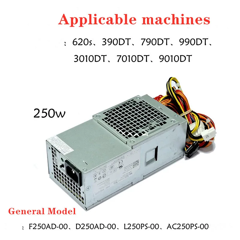 New 250W For DELL OptiPlex 390 790 990 3010 7010 9010DT L250PS-01 D250AD-00 H250AD-00 24-pin Small Chassis Power Supply