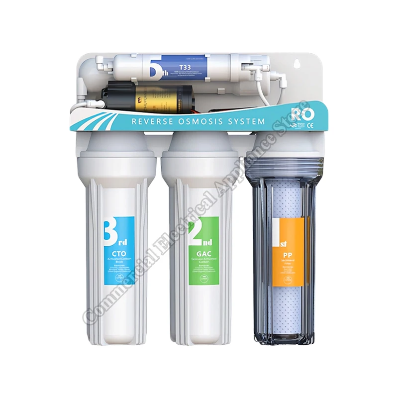 Water Filter RO Reverse Osmosis 100G Direct Drink 5-Stage Under Sink RO Pure Water Machine Home Kitchen Water Purifier
