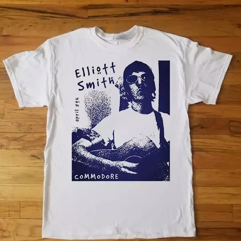 Elliott Smith Live IN Concert 8th April Commodo T SHIRT FULL SIZE S 5XL