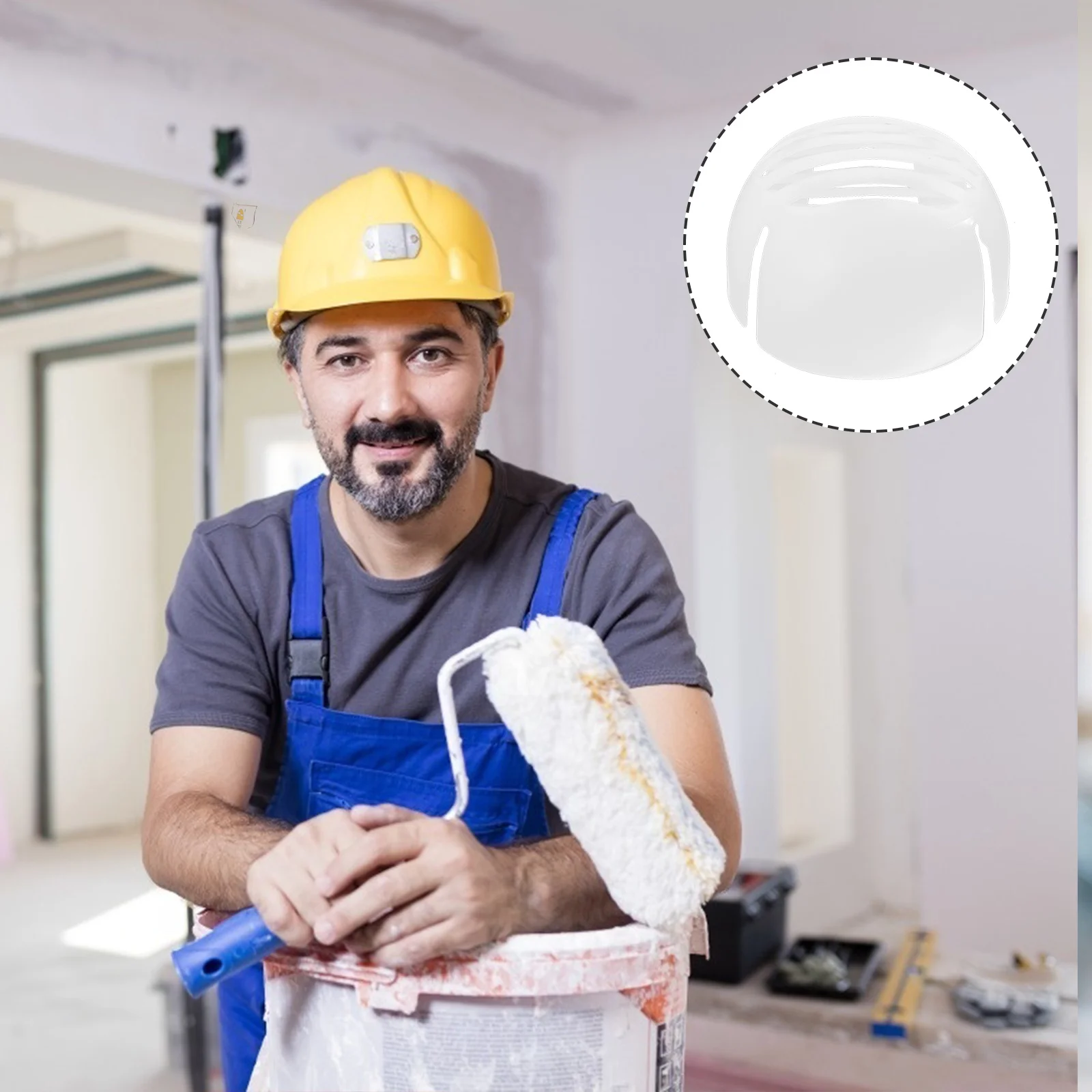 

1Pcs Anti-Collision Safety Shell Lightweight Breathable ABS Hard Hat Insert for Construction Workers Outdoor Sports