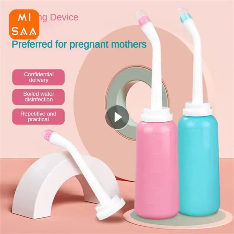 Handheld Spray Portable Cleanable 500ml Pte Handheld Wash Ass Small Cleaning Toilet Spray Travel Carry Blue Sitz Spray