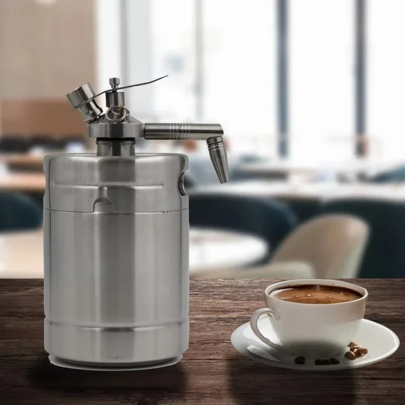 64oz Stainless Steel Coffee Pot for Camping Travel Food Grade Smart Cold Brew Home Brewed Nitrogen Coffee Pot