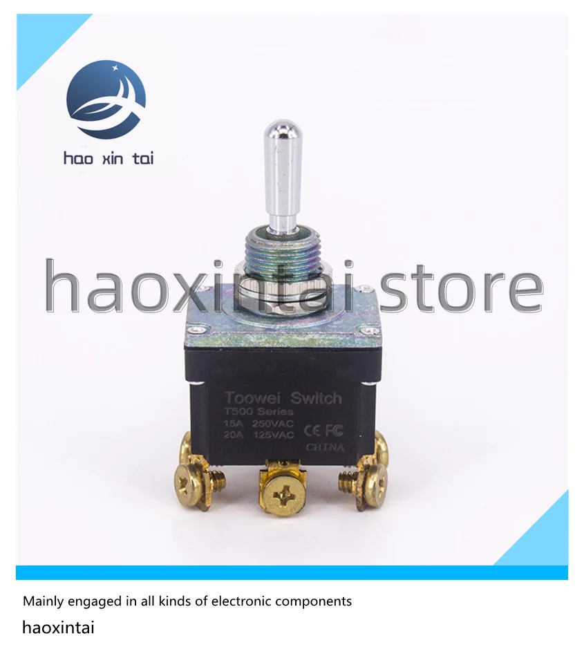 2PCS Button switch 6-pin 3rd gear screw ON-0FF-ON automatic bilateral reset switch waterproof, dustproof and oil-proof