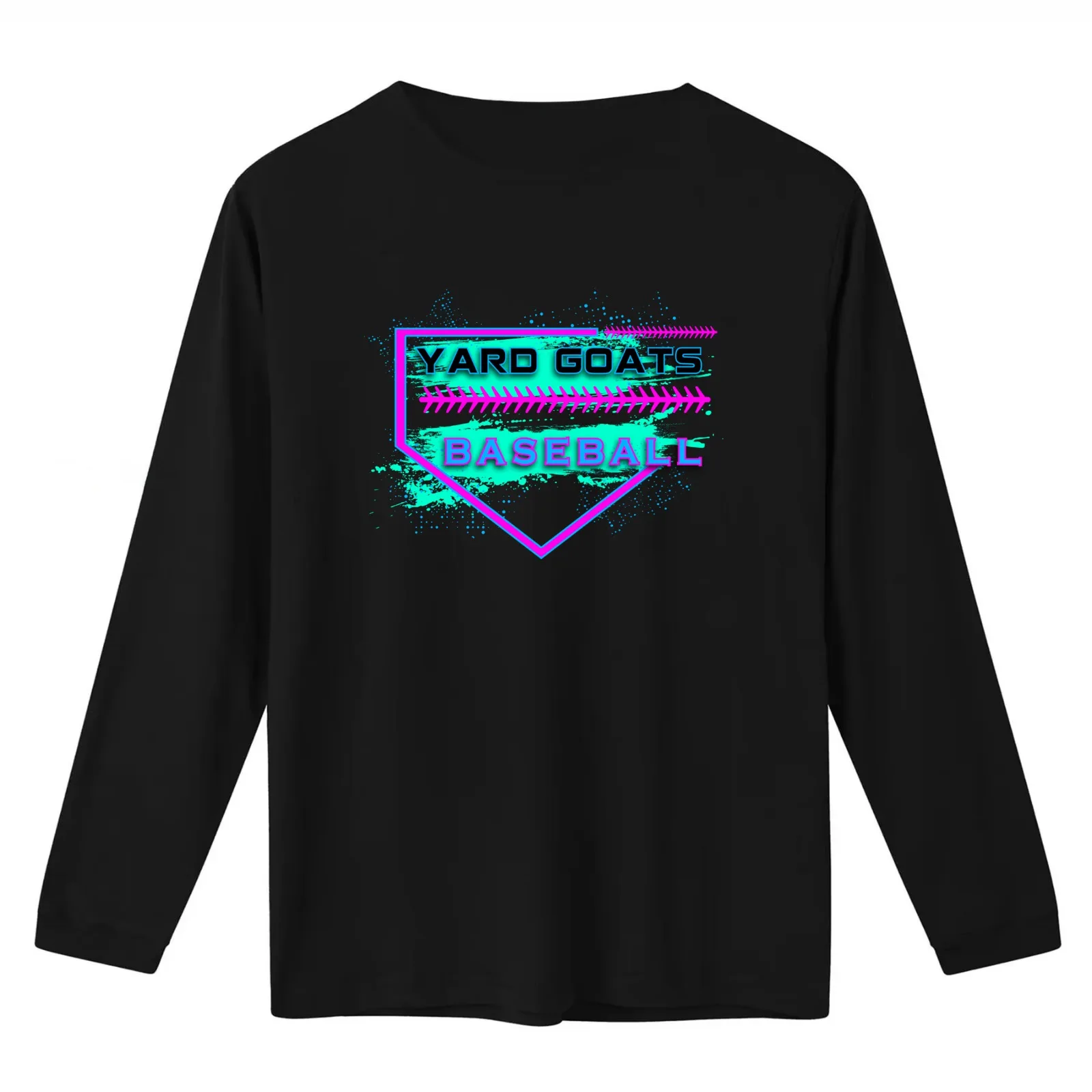 YG Home Plate T-Shirt Summer Casual Cotton Tee Oversized Streetwear Tops Vintage Graphic Print Loose Fit Short Sleeve