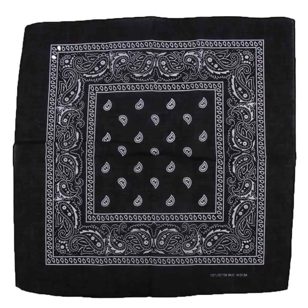 Quality High Wristband Cotton Handkerchief Paisley Neck Handkerchief Head Wrap Bandana