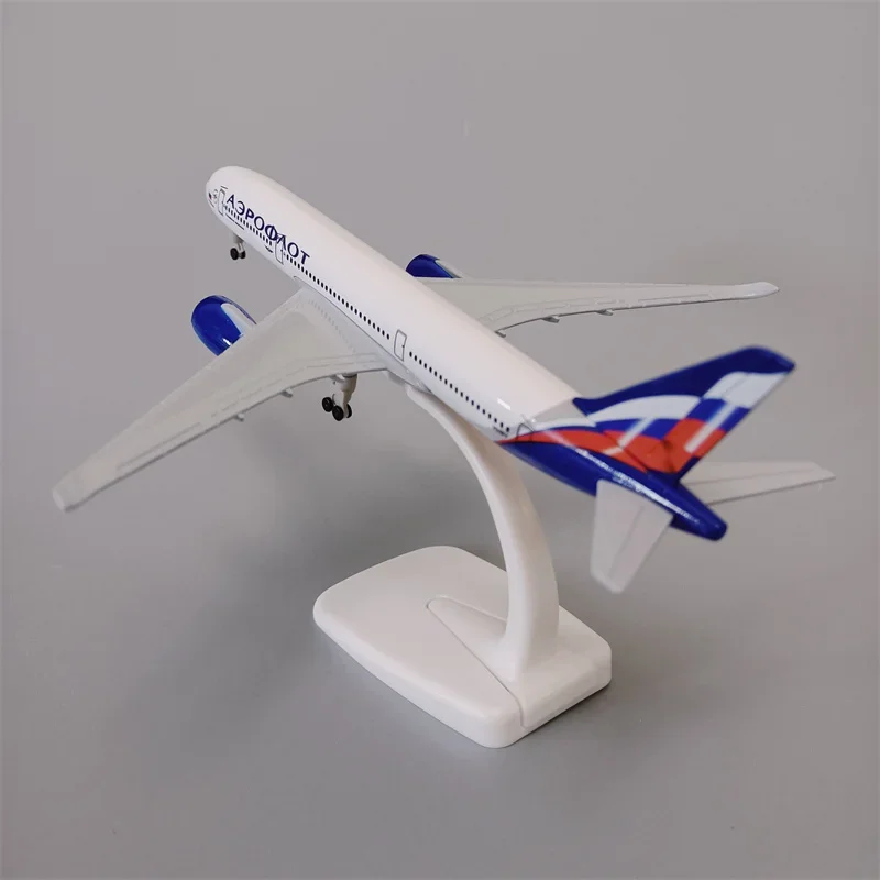 19cm Alloy Metal Russian Air Russia Aeroflot Airbus 350 A350 Airlines Diecast Airplane Model Plane Aircraft&Wheels Landing Gears