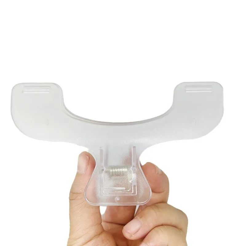 Transparent Plastic Book Clip Simple Reading Aid Fixed Book Holder Bookmarks Creative Design Practical Note Holder