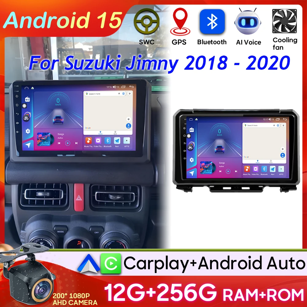 

Android Auto Video для Suzuki Jimny 2018 2019 2020 Автомобильный радиоприемник Carplay GPS-навигация Дисплей Автомобильный монитор DVD Стерео без 2din GPS