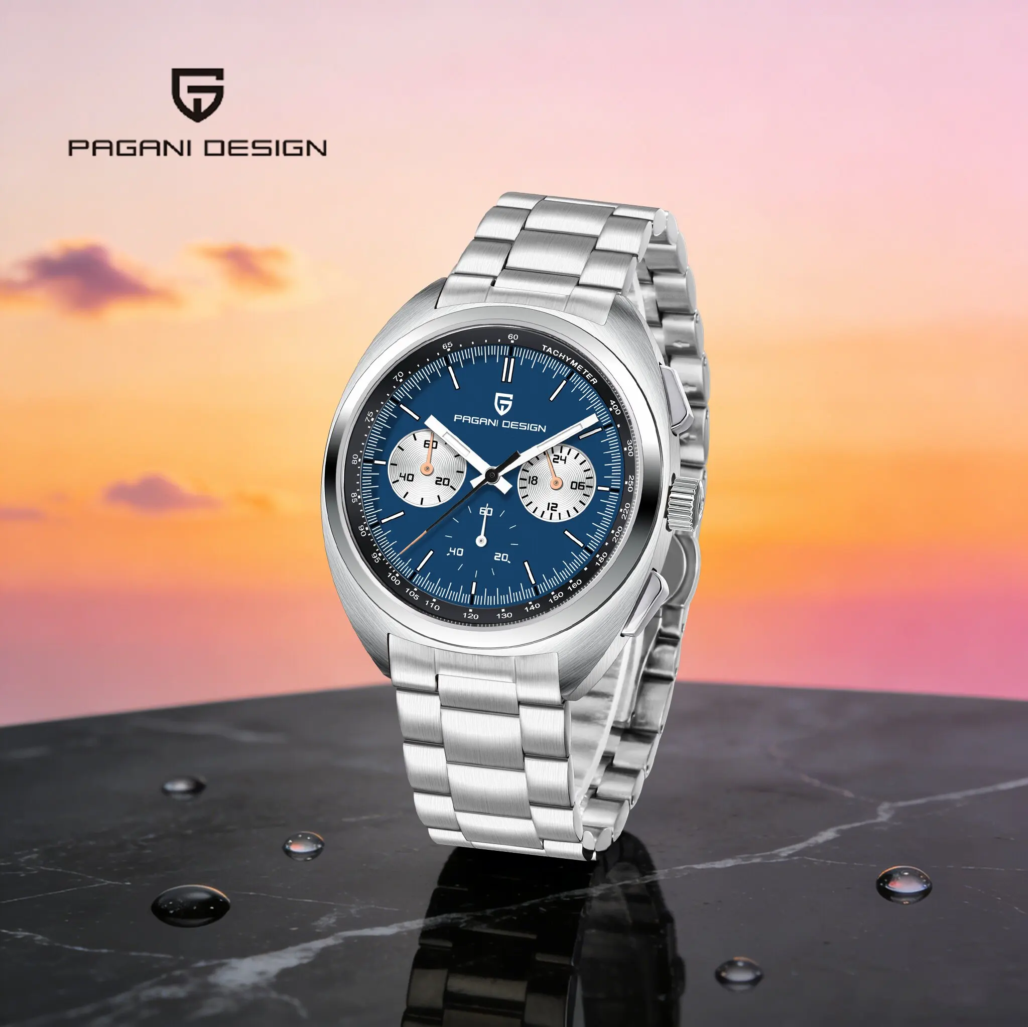 

PAGANI DESIGN Business Men's Quartz Watch Workplace Light Luxury Stainless Steel Small Three-Pin Sapphire Mirror Luminous Watch