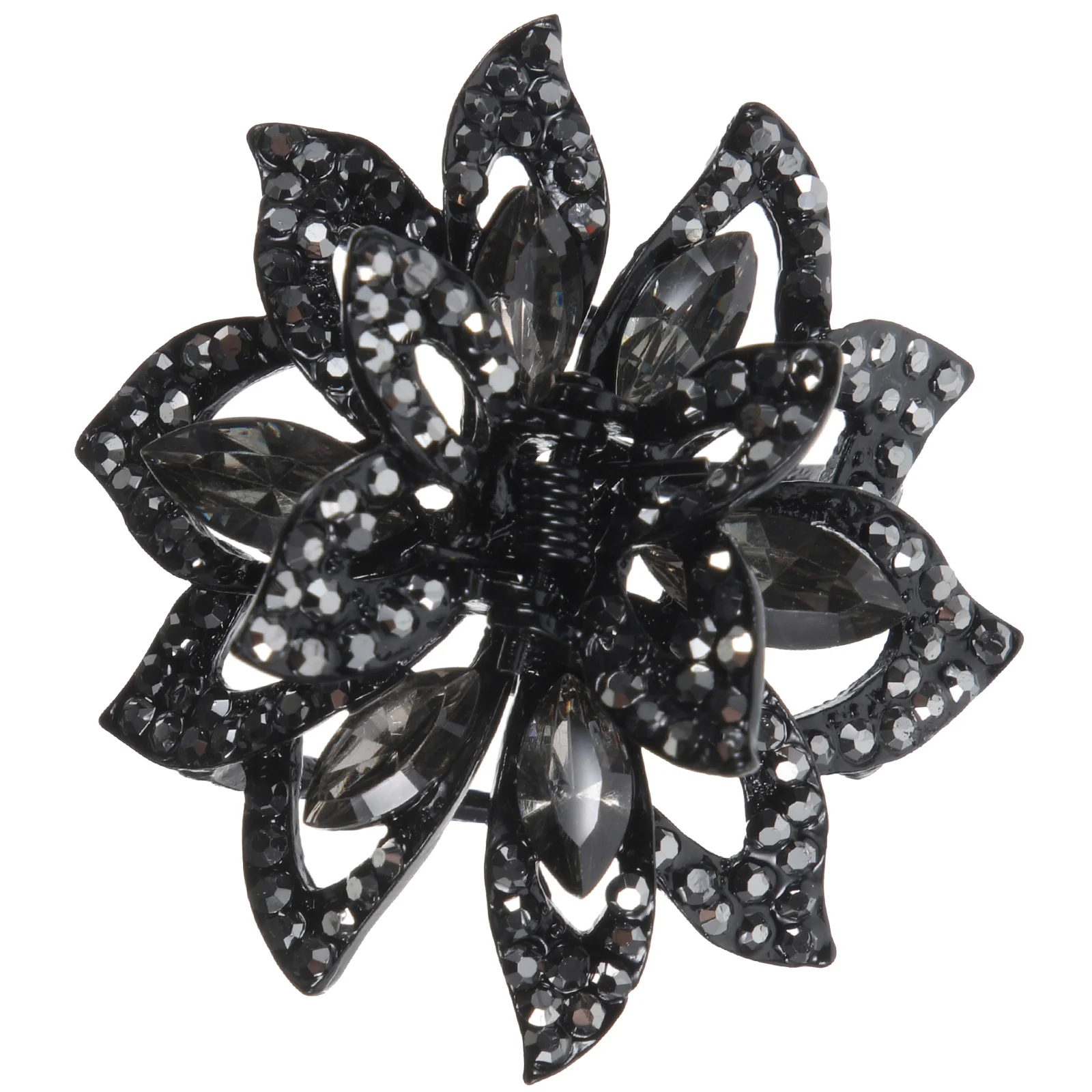 

Зажим для когтей со стразами, декоративные маленькие женские заколки для волос с цветком для густых тонких волос, для свадебной вечеринки