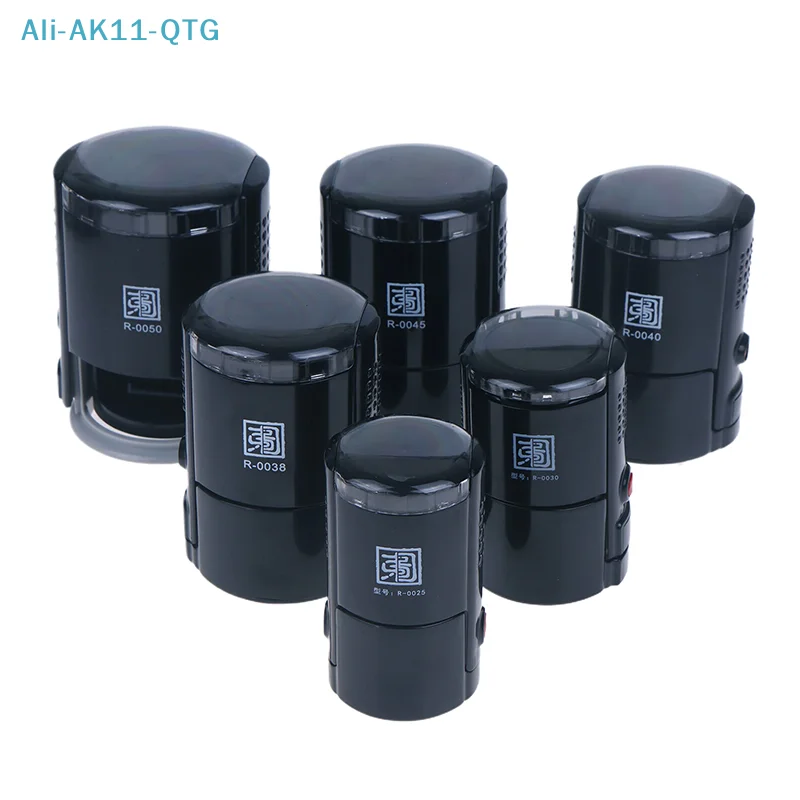 Hot! Hot！NEW Customizable Self-Inking Stamps 25/30/40/50mm Round Large Size Self Inking Custom Text Stamp