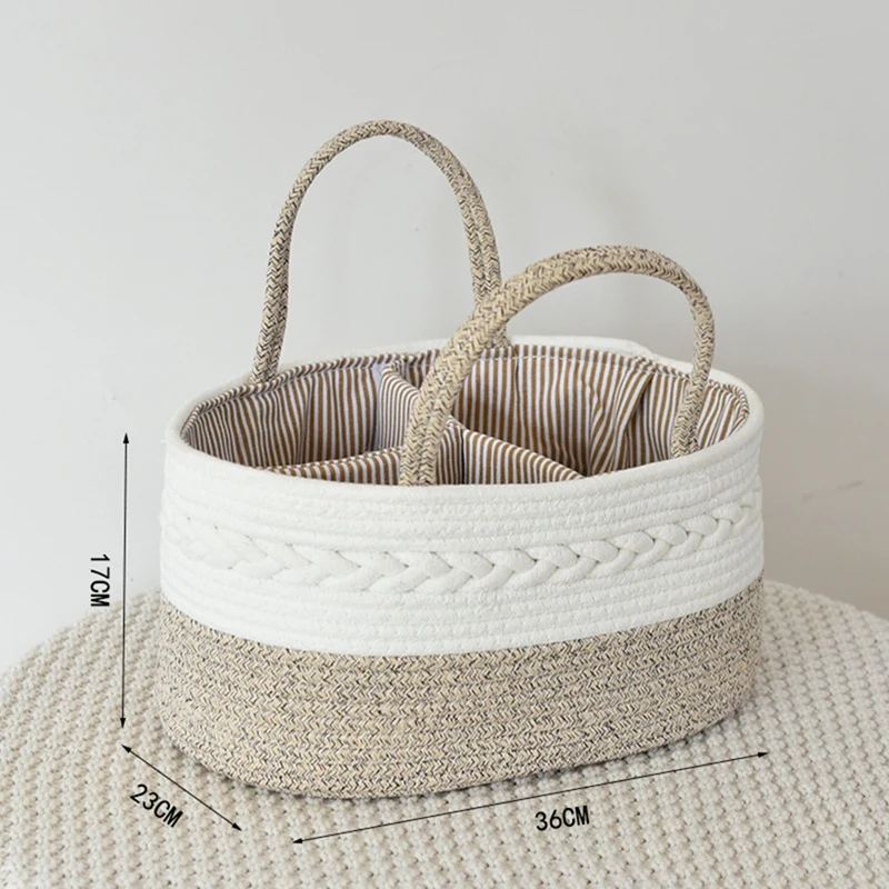 Maternal And Infant Storage Basket Portable Compartment Diaper Storage Bag Baby Diaper Storage Basket