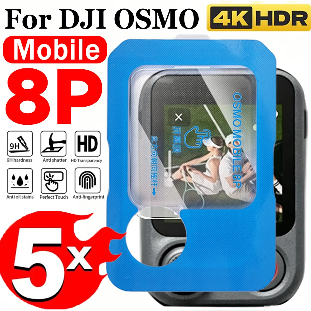 1-5PCS Easy Installation HD Tempered Glass for DJI Osmo Mobile 8P Screen Protector 9h Hardness Anti-scratch Protective Films