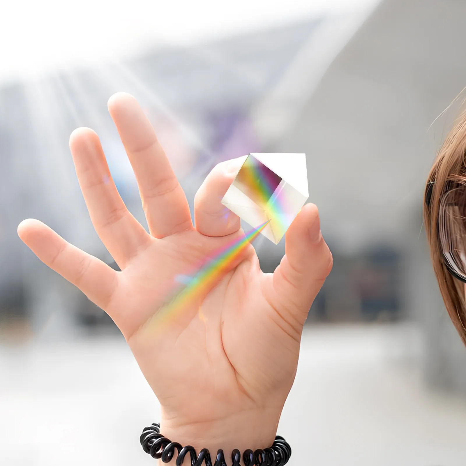 

Набор из 4 оптических стеклянных треугольных призм высокой прозрачности для лабораторий, классов и физических экспериментов, учебное пособие