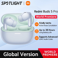 [World Premiere] Global Version Redmi Buds 5 Pro 52dB Noise Cancellation Up to 4kHz ultra-wide frequency TWS Bluetooth 5.3