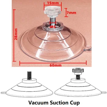 나사 너트가 있는 흡입 컵 후크, 60mm 두께 PVC 흡입기, 유리창 욕실 흡입 패드용 진공 흡입 컵, 10 개