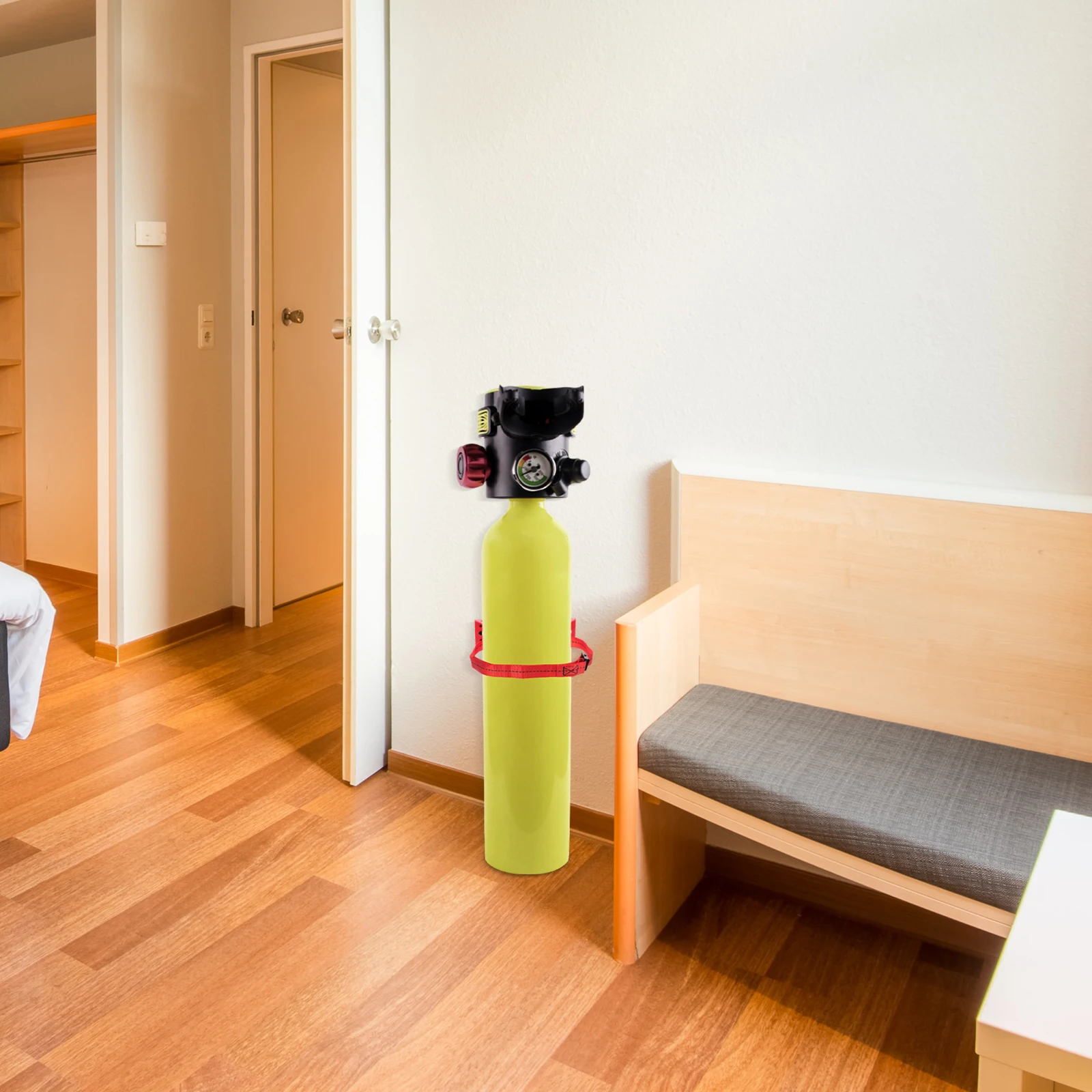 

Gas Bottle Holder Cylinder Stand Expansion Tank Bracket Wall Mount Canister Hook Cage Mounted Apparatus