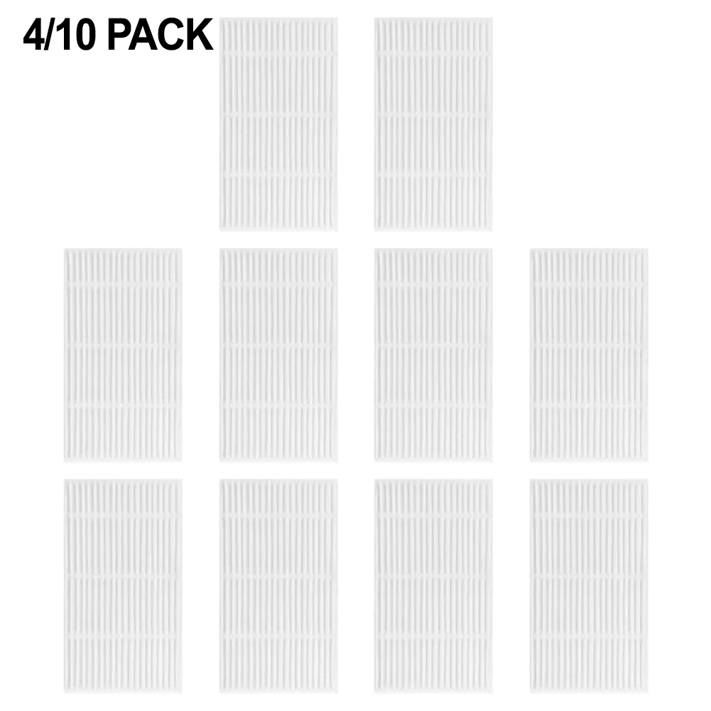 10/4PCS 로봇 진공 교체 필터 세트 MONSGA MR1 로봇 진공 필터 용 효율적인 먼지 입자 및 애완 동물 비듬 제거