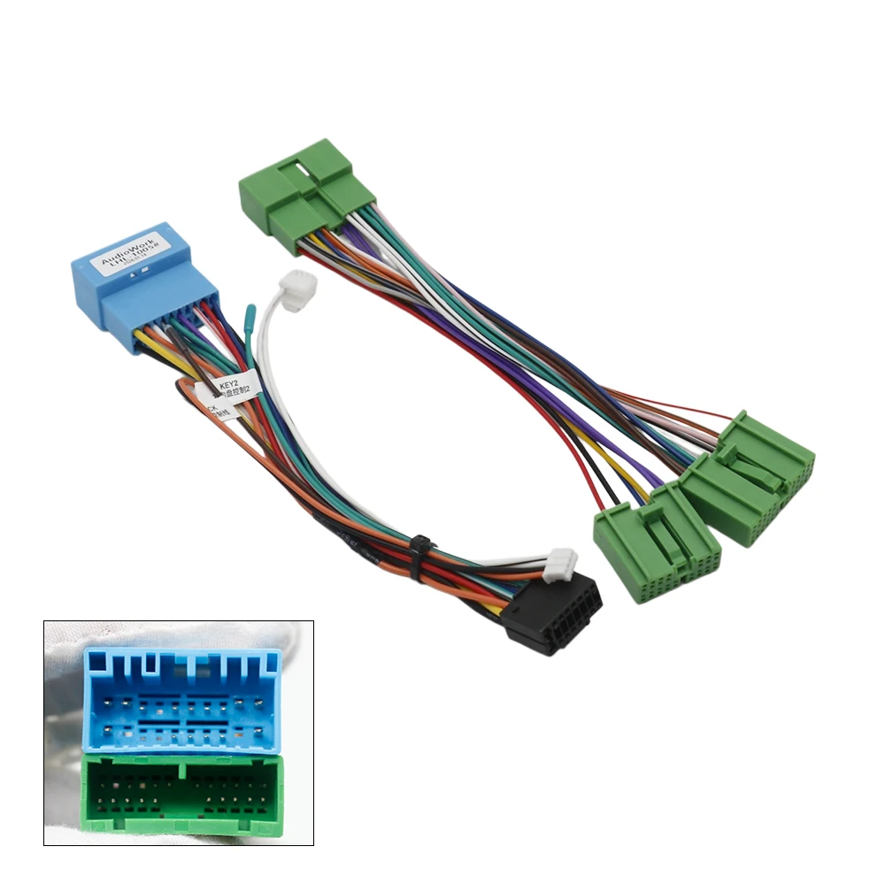 For Honda Accord 2007 16Pin Car Stereo Wiring Harness Cable Fit Android DVD Multimedia Navigation MP3 MP5 Radio Screen Player
