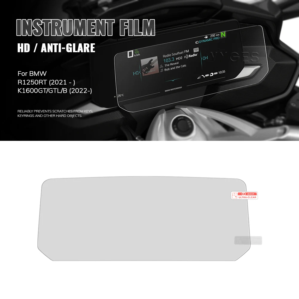 Película protectora de pantalla TFT para BMW R 1250 RT R1250RT 2021- K1600GT K1600GTL K1600B 2022, película protectora de pantalla para instrumentos