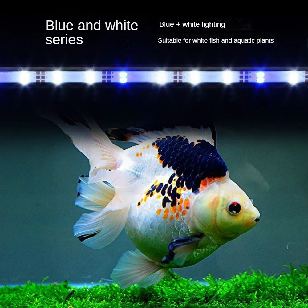 Submersible LED Fish Tank Light Bar Multi-Color LEDs Change,19-119CM,Full Spectrum LED Aquarium Ornamental Plant Strip Light