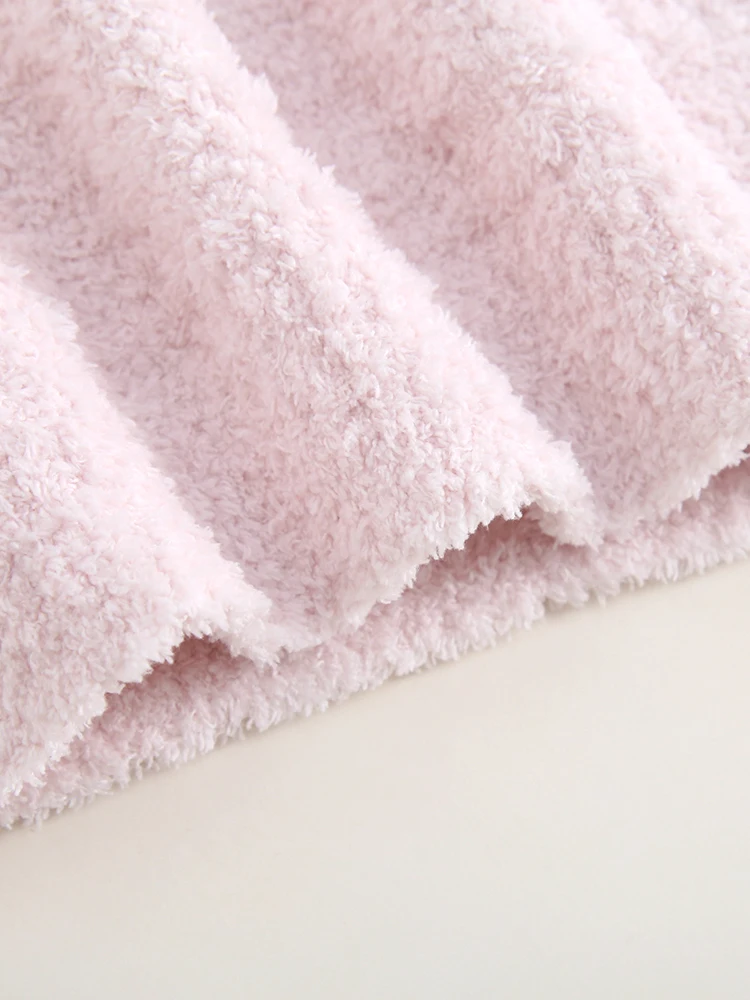 النمط الياباني لطيف الكرتون فتاة الخريف الشتاء رقيقة بيجامة من الصوف 2025 نمط جديد يمكن ارتداؤها الحلو المرجان الصوف Homewear للنساء