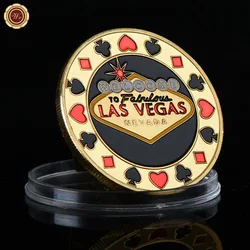 Welcome To Nevada Las Vegas Poker Chip Angel Casino Challenge Gold Coin Lucky Souvenir Personalized Token Coin Collection