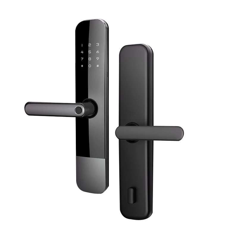 Tuya Unlock Smart Door Lock Anti-Peep Code Lock Status Monitoring 304 Stainless Steel Lock Body For Home