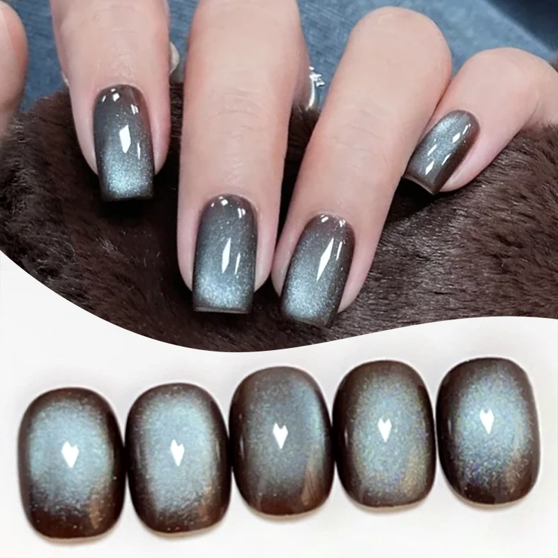 BORN PRETTY 1 Frasco de Esmalte Magnético Mint Chocolate 10ml Efeito de Pérola Transparente Removível UV LED para Arte de Unhas