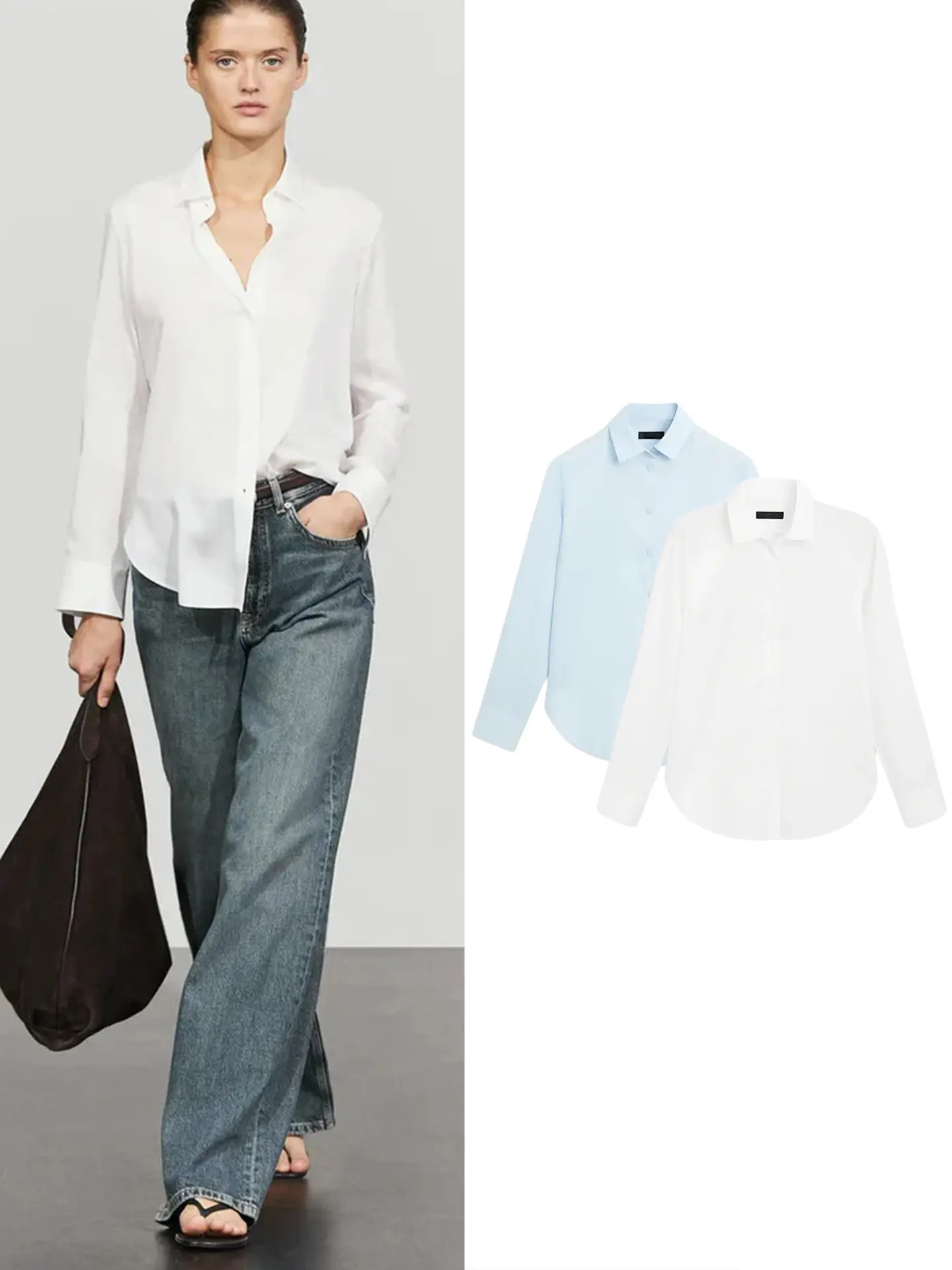 Autumn New Style Women's Casual Long Sleeve Shirt Lapel Single Button A-Line Hem Draping Sense Polyester Breathable Skin-Frie...