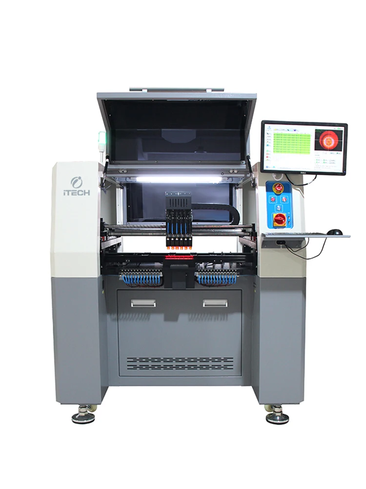 Full Automatic Pick And Place Machine 6 Head High Speed Pcb Machine LED Bulb Making Machine Chip Mounter For Smt Production Line