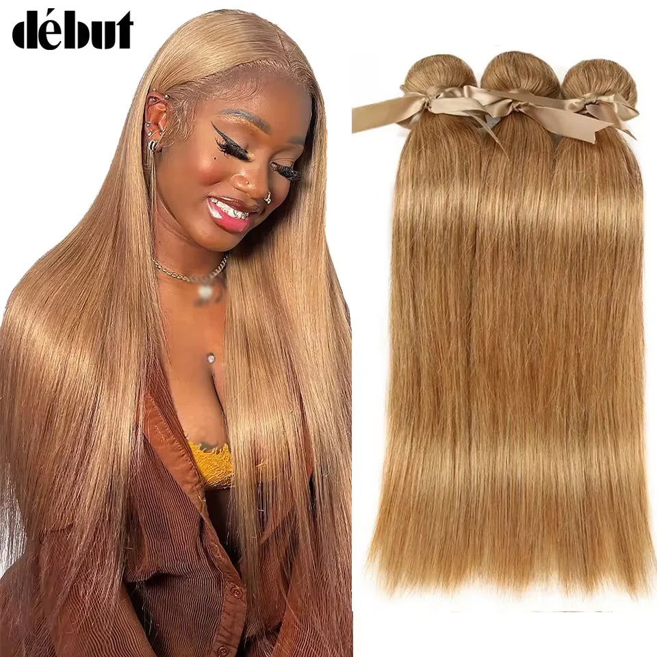 debut-honey-blonde-27-color-straight-hair-peruvian-natural-remy-straight-hair-weave-bundles-3pcs-10-to-26-inches-hair-extension
