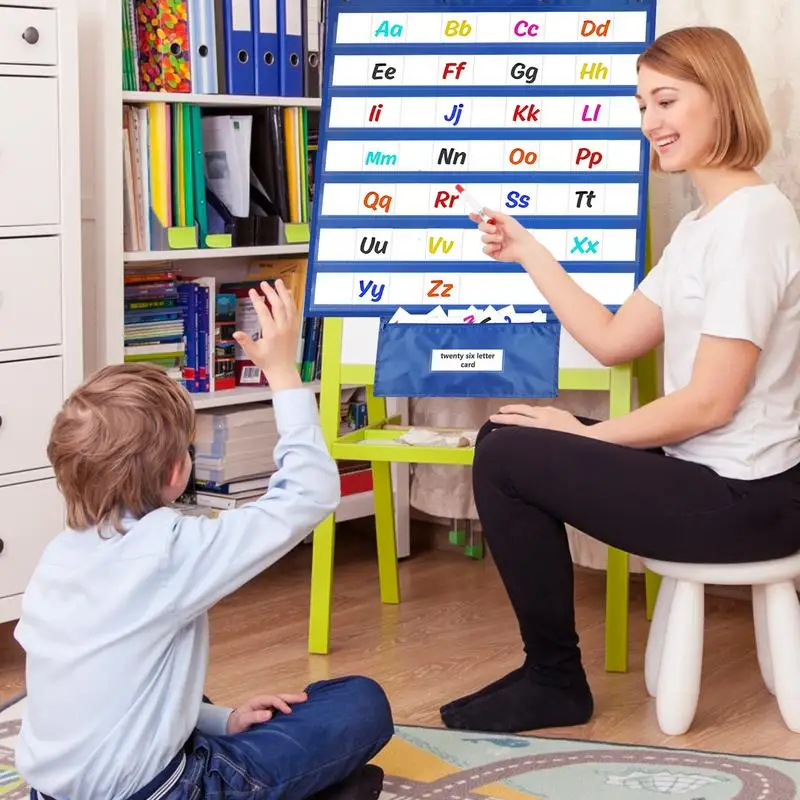 Standard Size Pocket Chart, Sala de aula Calendário, 71 Bolsos, Ensino Home Suprimentos, Programação Educacional
