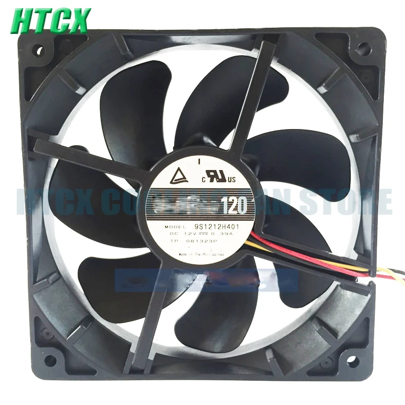 New 9S1212H401 12V 0.39A 12cm Chassis Cooling Fan 12025