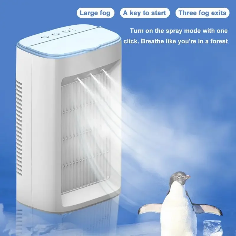 

200ml Water Tank Air Cooler Fan USB Portable Air Conditioner with Desktop Air Cooling Fan Humidifier Purifier For Office Bedroom