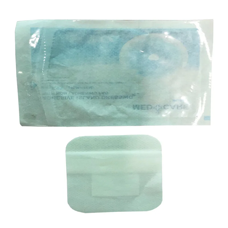 10Pcs Sterile Foam Wound Dressing Silicone Adhesive Pad First Aid Kit Waterproof Absorbent Drainage Ulcer Emergency Care