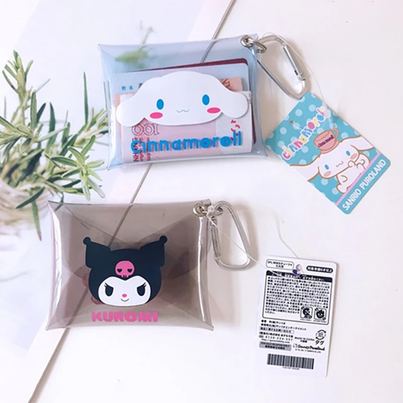 مرحبا كيتي حقيبة الظهر سحر لطيف المفاتيح الكرتون هلام عملة المحفظة الشفافة حافظة للبطاقات متعددة الألوان عيد الميلاد جي #4